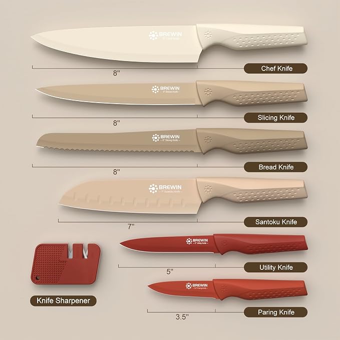 Brewin Knife set, 13 Pieces Kitchen Knives Set - Image 5