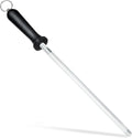 Knife Sharpener Rod, 12 Inch Carbon Steel Honing Rod for Kitchen