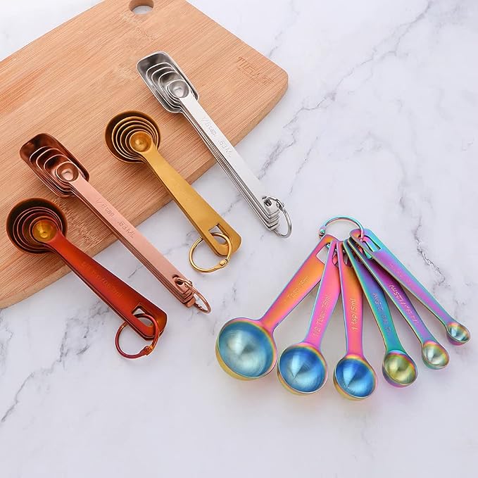 DOCBLACK Measuring Spoons, Heavy Duty 18/8 Stainless Steel Measuring Spoons - Image 7