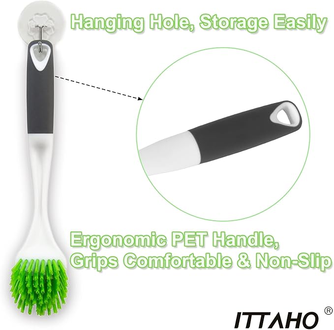 3 Pack Dish Brush, Dish Scrub Brush, Kitchen Scrub Brush - Image 4