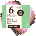 Cooler Kitchen Extra Thick Pastel Flexible Plastic Cutting Board Mats by CoolerKitchen
