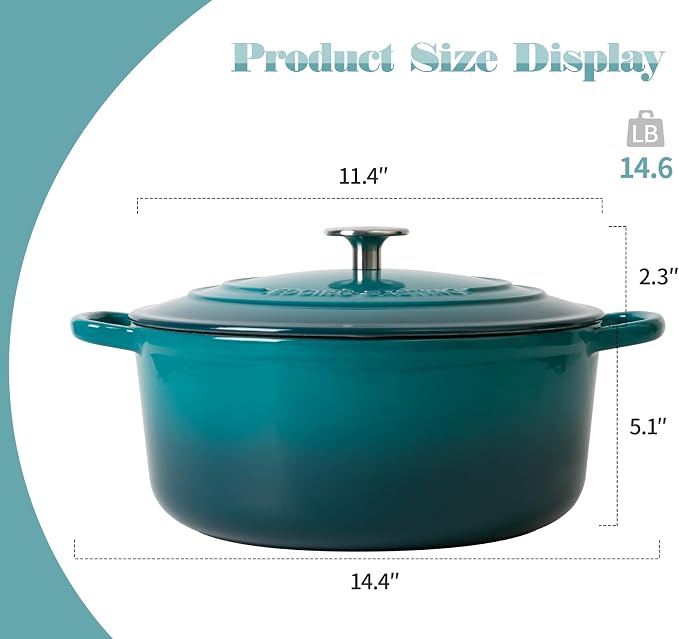 EDGING CASTING Enameled Cast Iron Dutch Oven Pot - Image 3