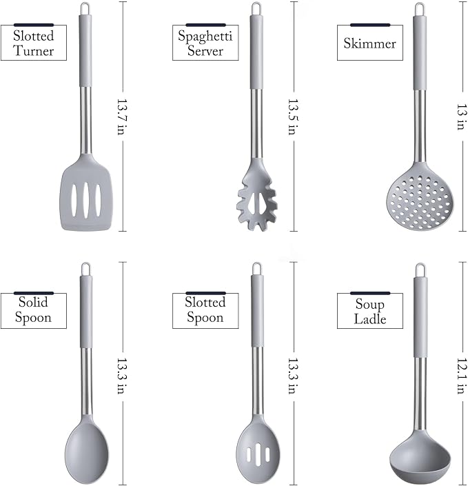 Silicone Kitchen Utensils Set - Image 2