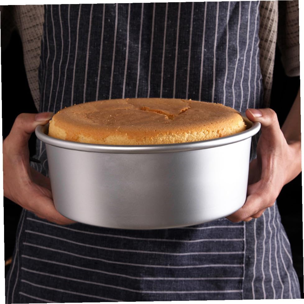 TOYANDONA DIY Baking Mold 3Pcs 6 Inch Aluminum Alloy round Cake Pans