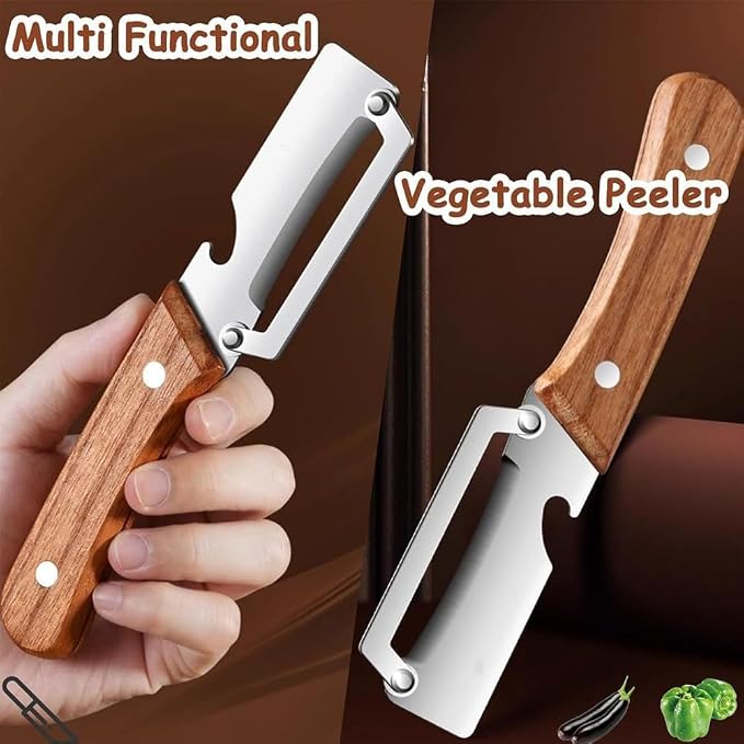 2PCS Multifunctional Vegetable Peeler, 2-in-1 Multifunctional Stainless Steel - Image 3