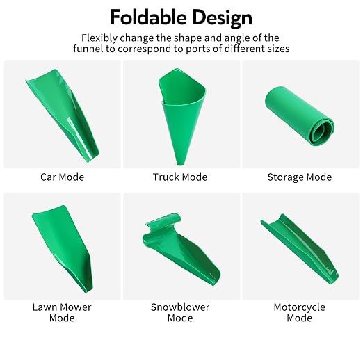 Reusable Flexible Oil Drain Funnel Form a Foldable Bendable Flex Funnel - Image 5