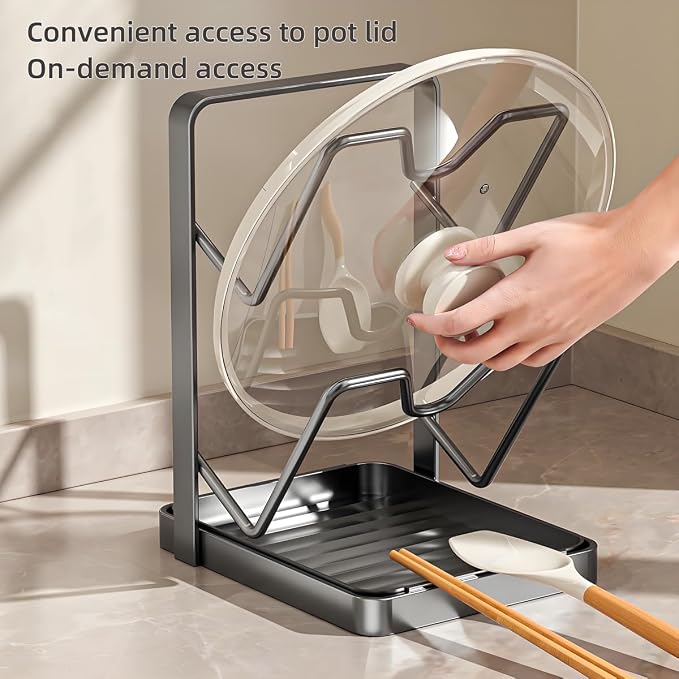 Lispin Kitchen Pot Lid Storage Rack, Pot Lid Holder - Image 3