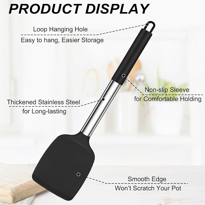 TeamFar Kitchen Utensils, for Frying Mixing Draining Turning, Healthy & - Image 3
