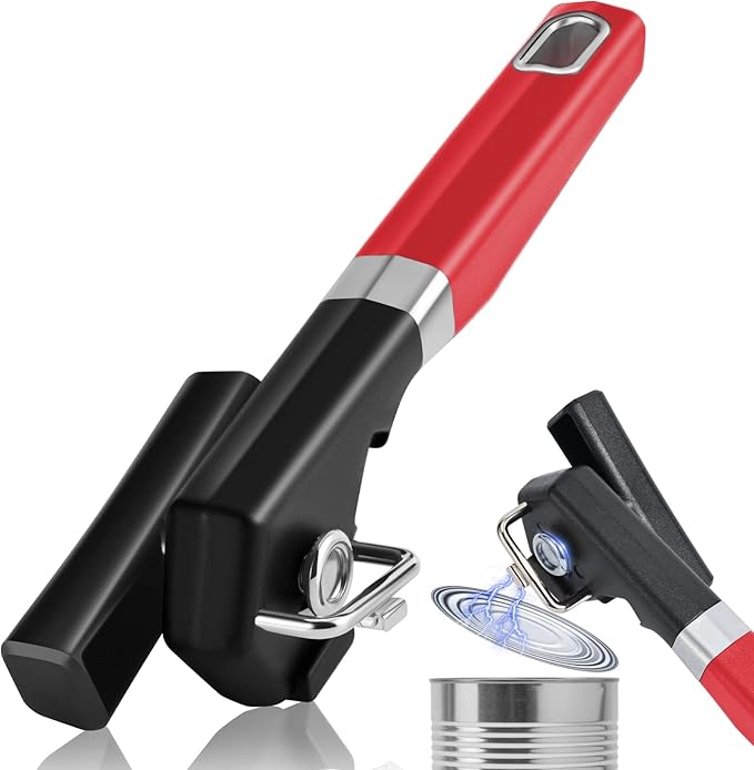 2 in 1 Safety Can Opener Manual Smooth Edge & Bottle Opener, by RICKUNCL