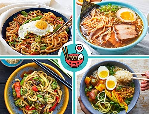 Unbreakable Ramen Bowl Set with Chopsticks and Spoon: 2 large Japanese