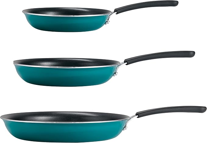 Tramontina Porcelain Enamel Non Stick 3-Pack Frying Pans, Skillet Set - Image 4