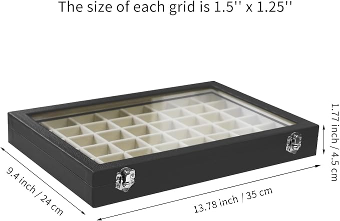 Stratalife Jewelry Organizer 48 Grid Jewelry Tray - Image 3