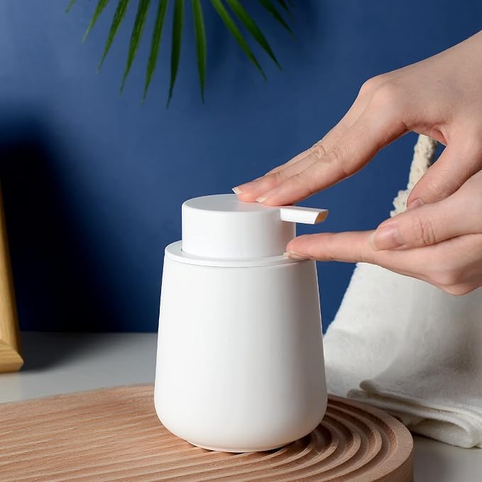 Bosilunlife Ceramic Foaming Soap Dispenser - 12Oz Bathroom Countertop Kitchen - Image 7