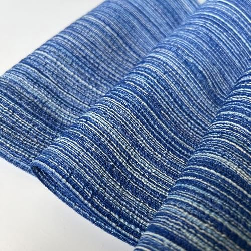 WAZAIGUR Oval Placemats Set of 4, Woven Braided, 18 x 12 Inch, Blue &
