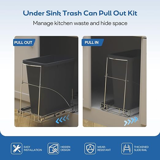 Pull Out Trash Can Under Cabinet & Under Sink - Image 2