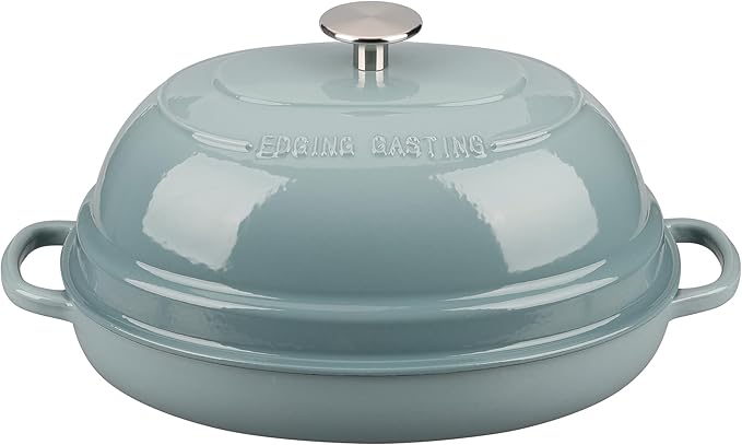 EDGING CASTING Enameled Oval Cast Iron Dutch Oven Pot - Image 6