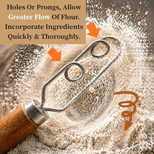 2Pcs The Simple Stirrer Sourdough Starter Whisk & Scoop & Dust Flour