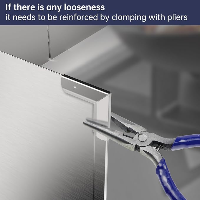 4 Sided Grease Splatter Guard, Foldable Stainless Steel Splatter Guard Oil - Image 6