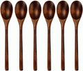 AOOSY Spoons, Wooden Spoons for Eating, 6 Pieces Japanese Natural Soup Spoons by AOOSY