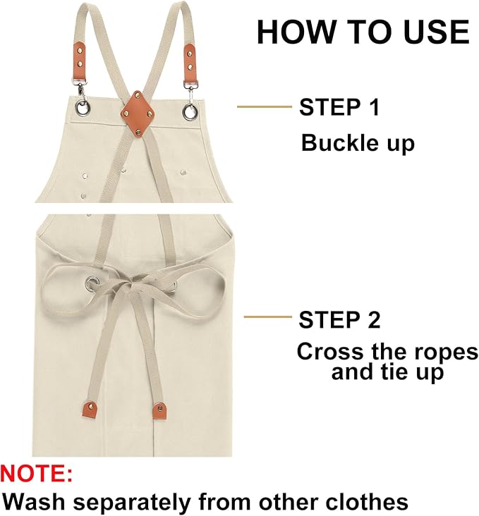 ZOMAO Chef Apron for Women Men - Image 8