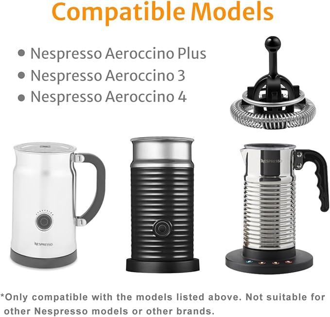 Whisks Compatible with Nespresso Aeroccino 3/4/Plus Milk Frother Replacement - Image 2
