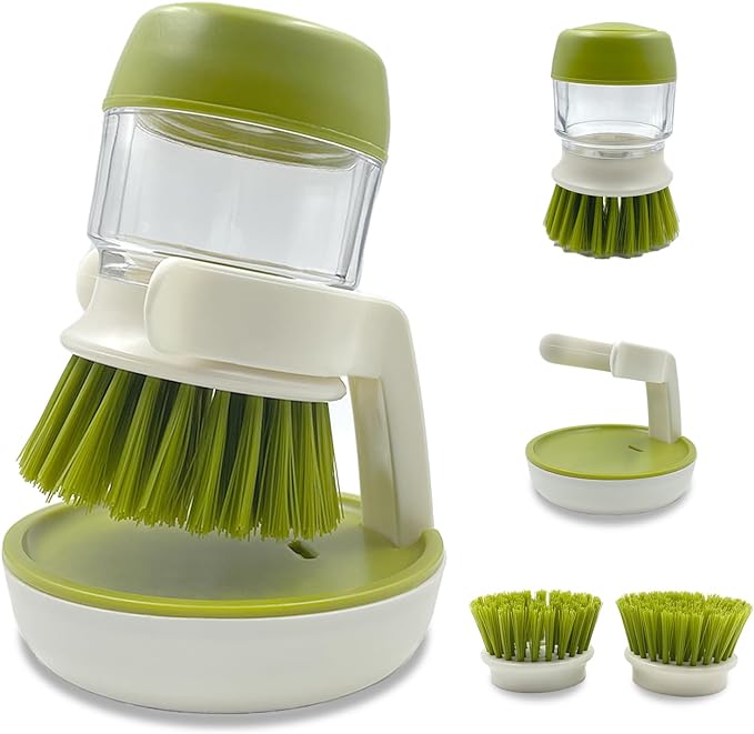 Soap Dispenser Dish Brush Palm Brush Scrub Brush Equipped by UGWKivd