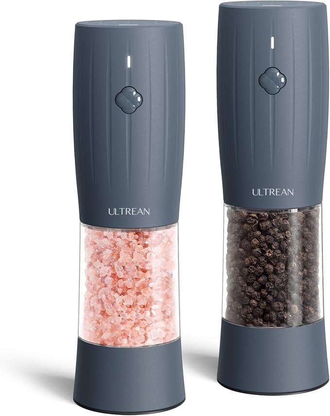Ultrean Pepper Grinder, Electric Salt and Pepper Grinder Set by Ultrean