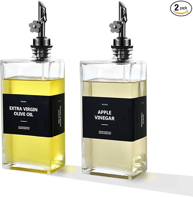 Olive Oil Dispenser Bottle for Kitchen, 16.9 oz/ 500 ml Vinegar Dispenser by Unknown