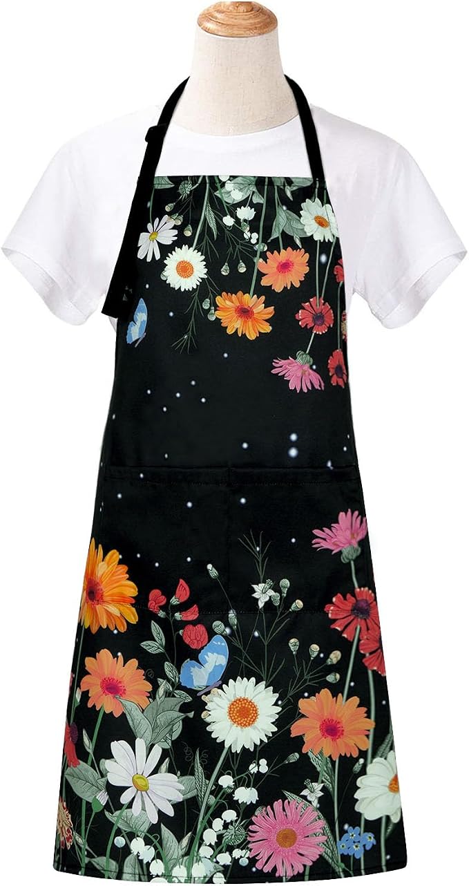 ASPMIZ Floral Apron for Adults, Waterproof Women Apron - Image 8