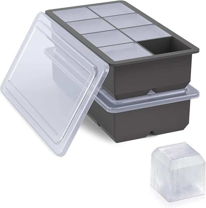 Bangp Large Ice Cube Trays 2 Pack, Big Ice Cube Molds by Bangp