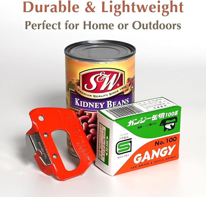 GANGY 2 in 1 Can Opener and Bottle Opener Made in Japan Steel Body - Image 3