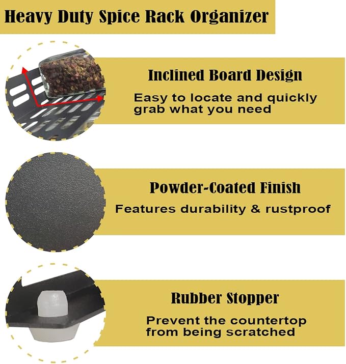 4 Tier Spice Rack Organizer - Image 5
