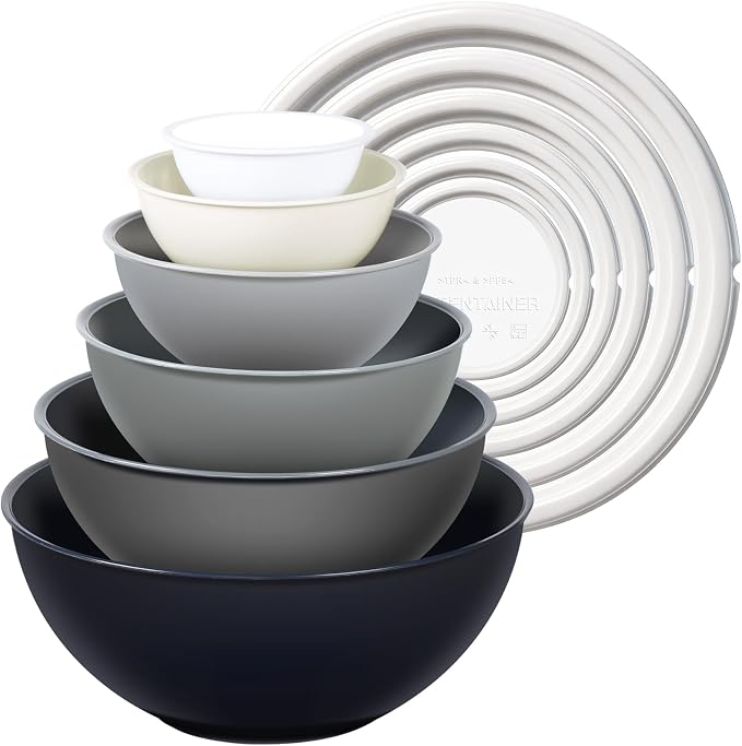 Greentainer Plastic Mixing Bowls by Greentainer
