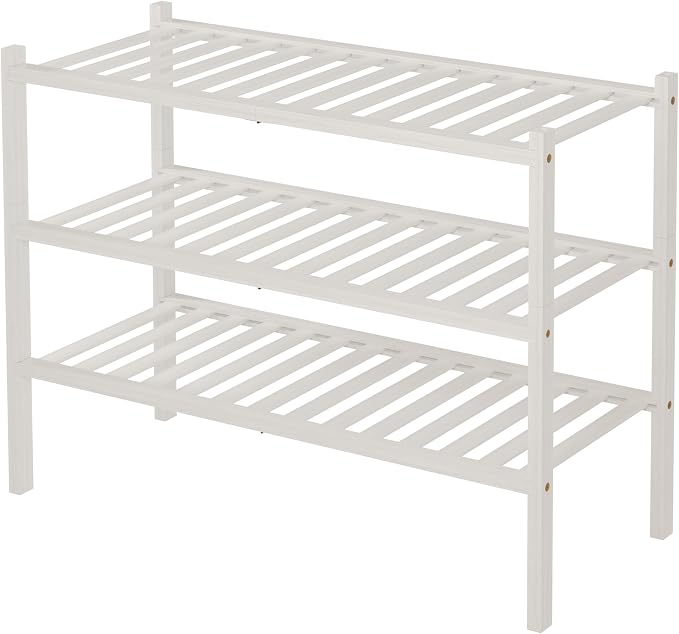 ROMGUAR CRAFT 3 Tier Bamboo Shoe Rack - Image 8