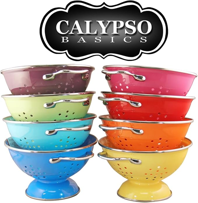 Calypso Basics by Reston Lloyd Powder Coated Enameled Colander, 1.5 Quart - Image 4