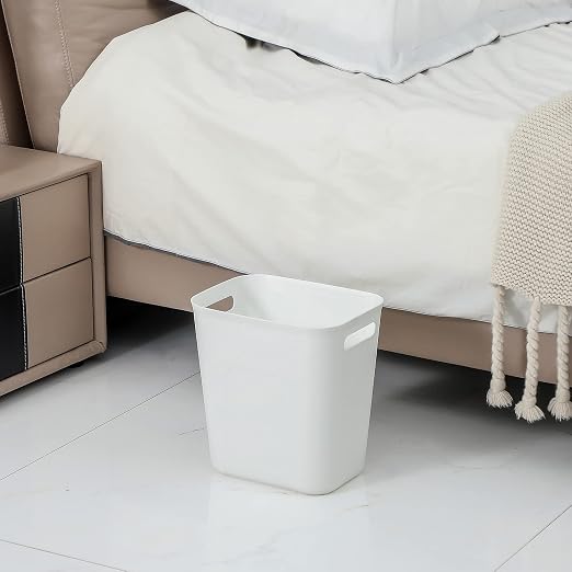 UUJOLY Plastic Small Trash Can Wastebasket, Garbage Container Basket - Image 4