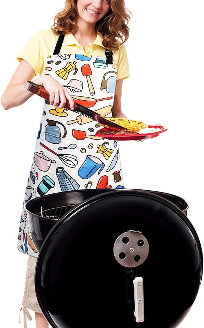 Adjustable Waterproof Apron Bib Apron - Image 4