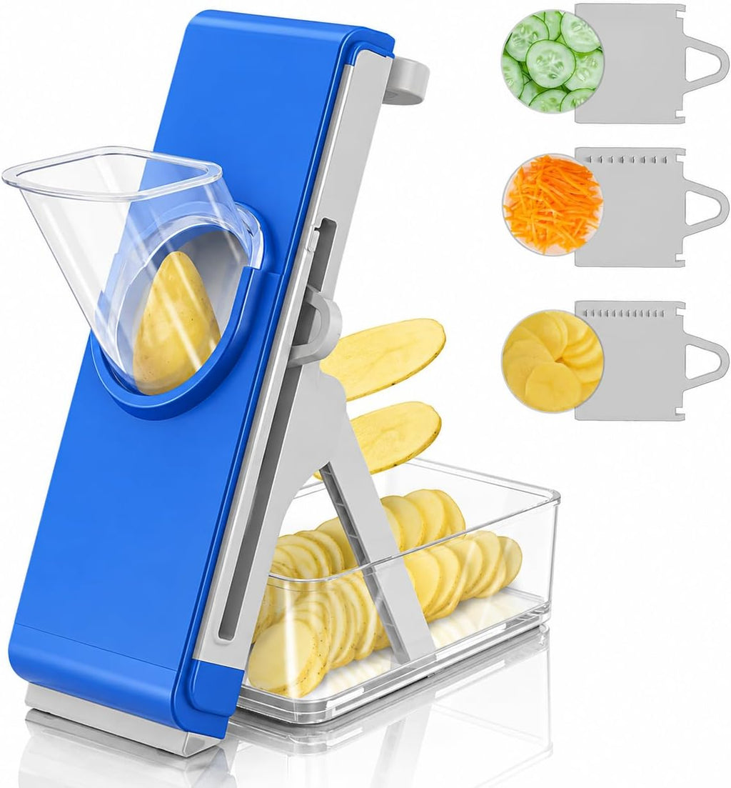 Eletronova Safe Mandoline Slicer for Kitchen, Vegetable Slicer with