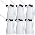 Mifoci 6 Pack 2 Quart Oil Measuring Containers, Translucent Plastic Oil by Mifoci