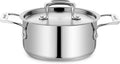 Stainless Steel Stockpot with Lid 2 Quart, Durable 18/8 Stainless Steel by Unknown