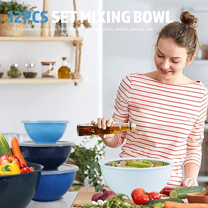 BoxedHome BPA Free Plastic Round Mixing Bowl - Image 6