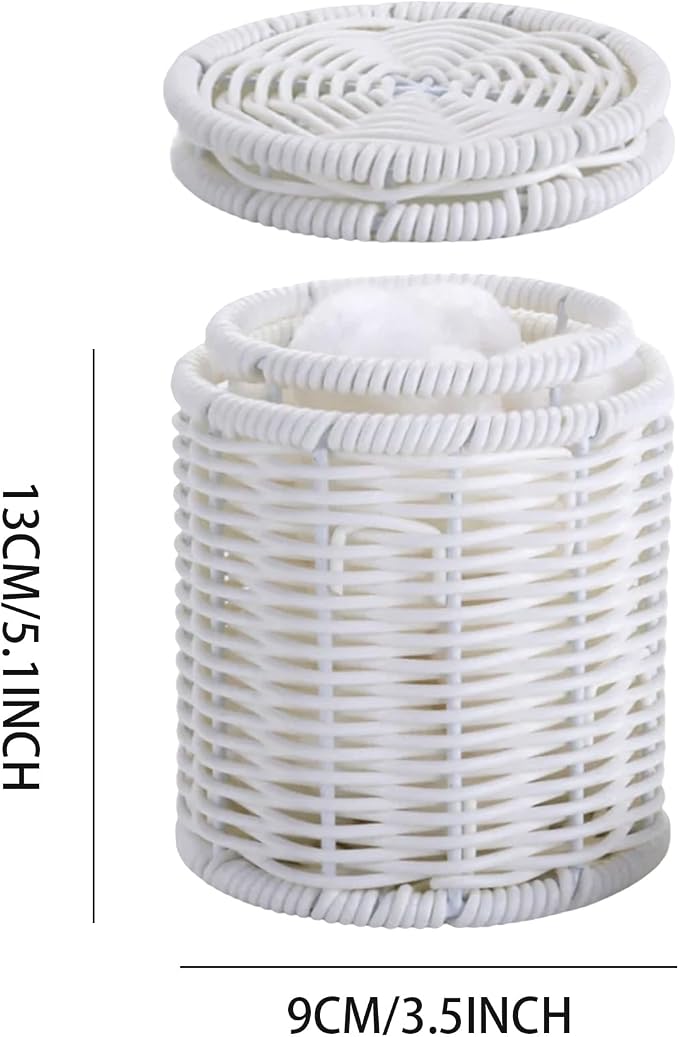 Rattan Jars, Decorative Storage Boxes - Image 2