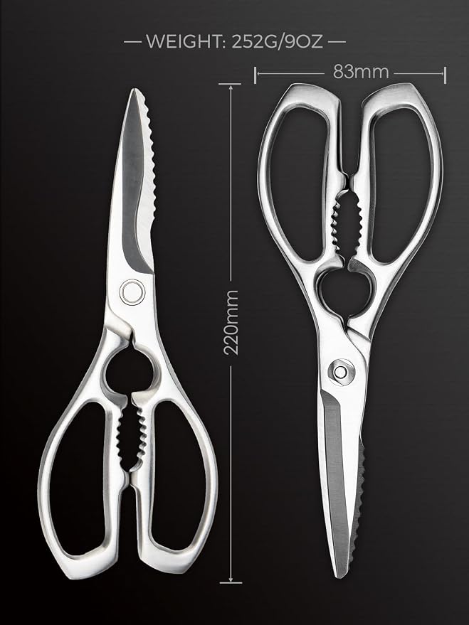 Kitchen Scissors, Forged Stainless Steel Heavy Duty Kitchen Shears, Dishwasher - Image 6