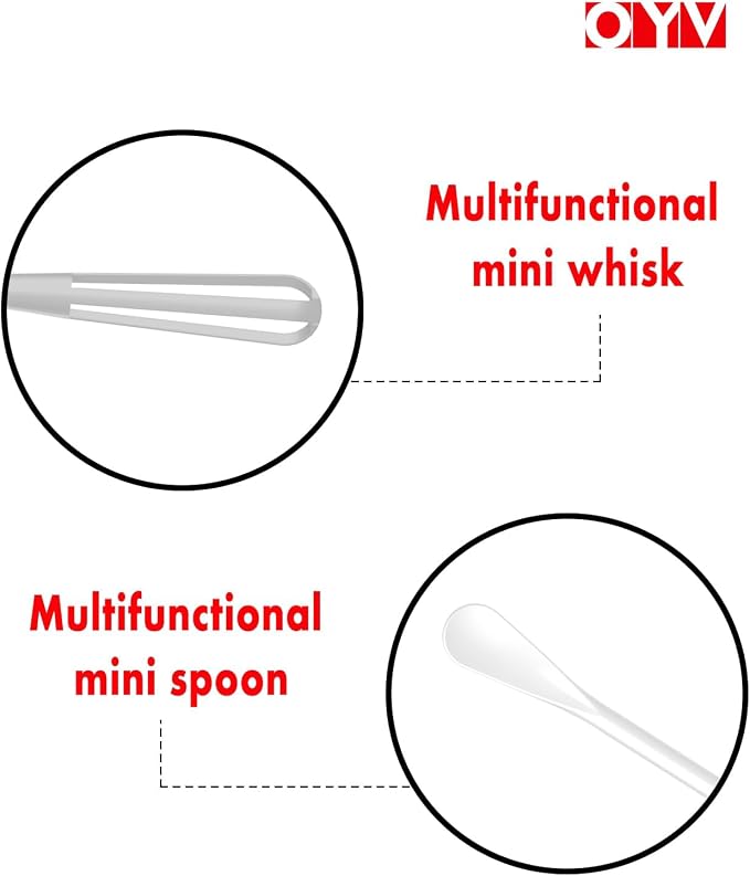 OYV Scandinavian Modern Colors Mini Whisk Set, 8.5 in Mini Whisks - Image 3