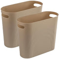 rejomiik Small Trash Can, Slim Garbage Can Plastic Waste Basket by rejomiik