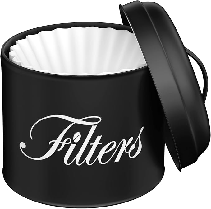 Coffee Filter Holder with Lid, Basket Storage Container by APOIMNA