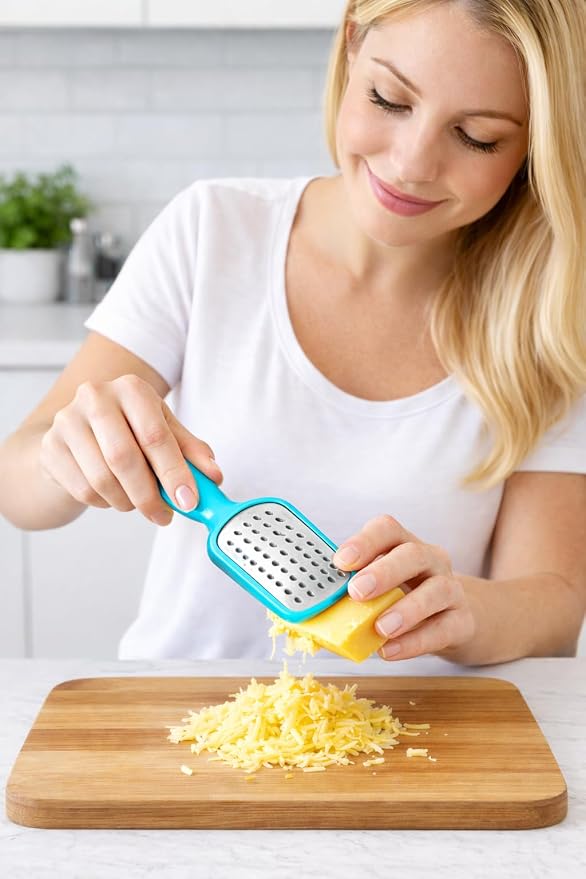 2 Pcs. Stainless Steel Mini Grater Cheese Garlic Nutmeg Chocolate 5" BPA Free - Image 3