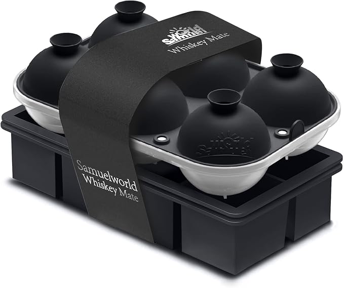 Samuelworld Premium Ice Tray Combo, Large Ice Sphere Maker & New Upgraded Ice by Samuelworld