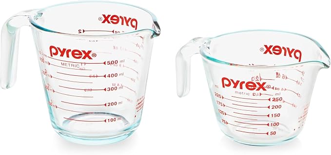 Pyrex Essentials Glass Measuring Cups Set, Measuring Cups by Pyrex