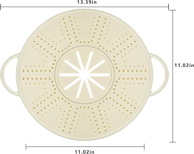 Silicone Splatter Screen for Frying Pans, Oil Splash Guard Cover - Image 2
